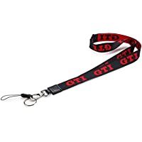 Volkswagen 5KA087610 Original Llavero GTI Lanyard- negro-rojo